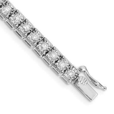 Belk & Co 3.087 ct. t.w. Diamond Tennis Bracelet in 14K White Gold