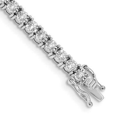 Belk & Co 2.06 ct. t.w. Diamond Illusion Setting Bracelet in 14K White Gold