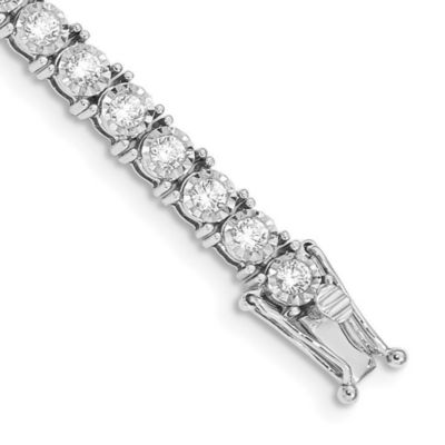 Belk & Co 2.94 ct. t.w. Diamond Illusion Setting Bracelet in 14K White Gold