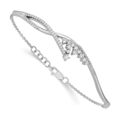 Belk & Co 1/2 ct. t.w. Diamond Fancy Florina 7-inch Bracelet in 14K White Gold