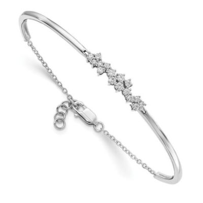 Belk & Co 1/2 ct. t.w. Diamond Bangle Bracelet in 14K White Gold -  5400058BM8402050WA