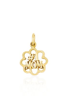 Belk & Co 14K Yellow Gold #1 MOM Charm