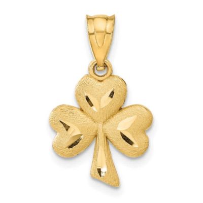 Belk & Co 14K Yellow Gold Shamrock Charm