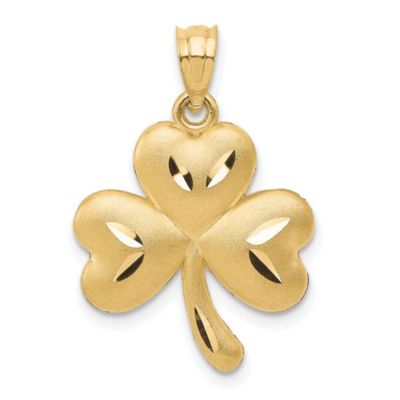 Belk & Co 14K Yellow Gold Shamrock Charm