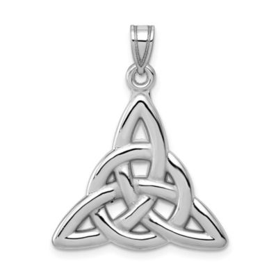Belk & Co 14K White Gold Polished Trinity Knot Pendant
