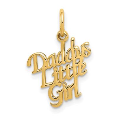 Belk & Co 14K Yellow Gold DADDYS LITTLE GIRL Charm