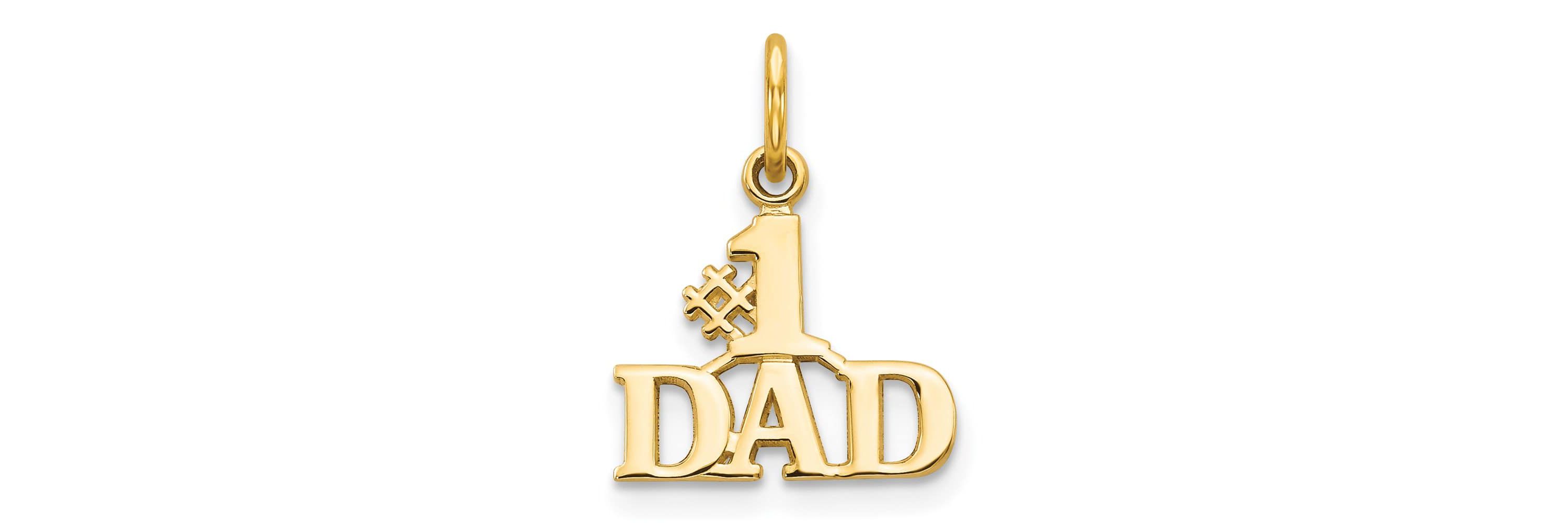 14K Yellow Gold #1 DAD Charm