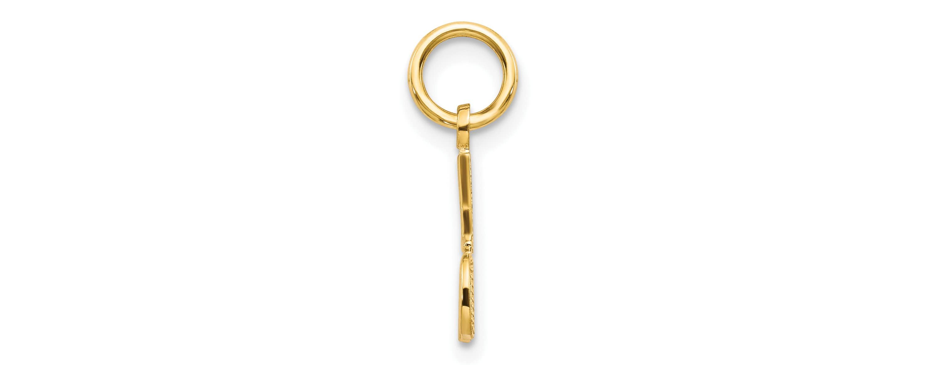 14K Yellow Gold #1 DAD Charm