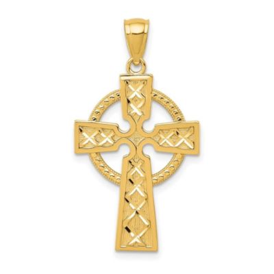 Belk & Co 14K Yellow Gold Celtic Cross Pendant