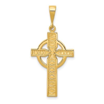 Belk & Co 14K Yellow Gold Celtic Cross Pendant