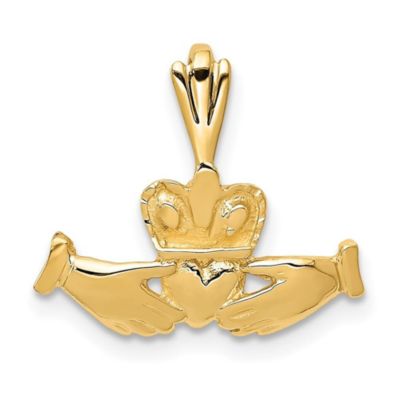 Belk & Co 14K Yellow Gold Claddagh Charm