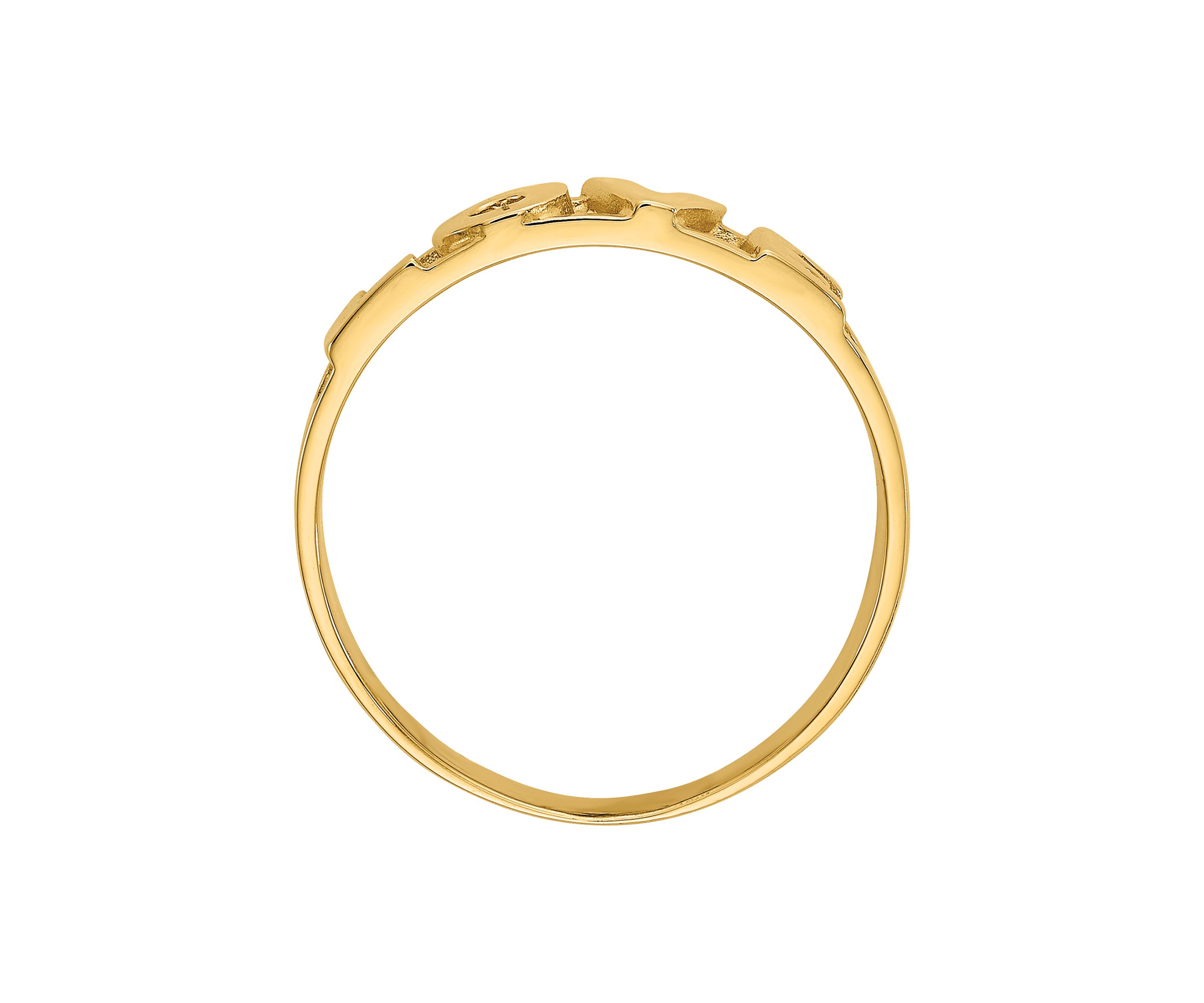 14K Yellow Gold Love Ring