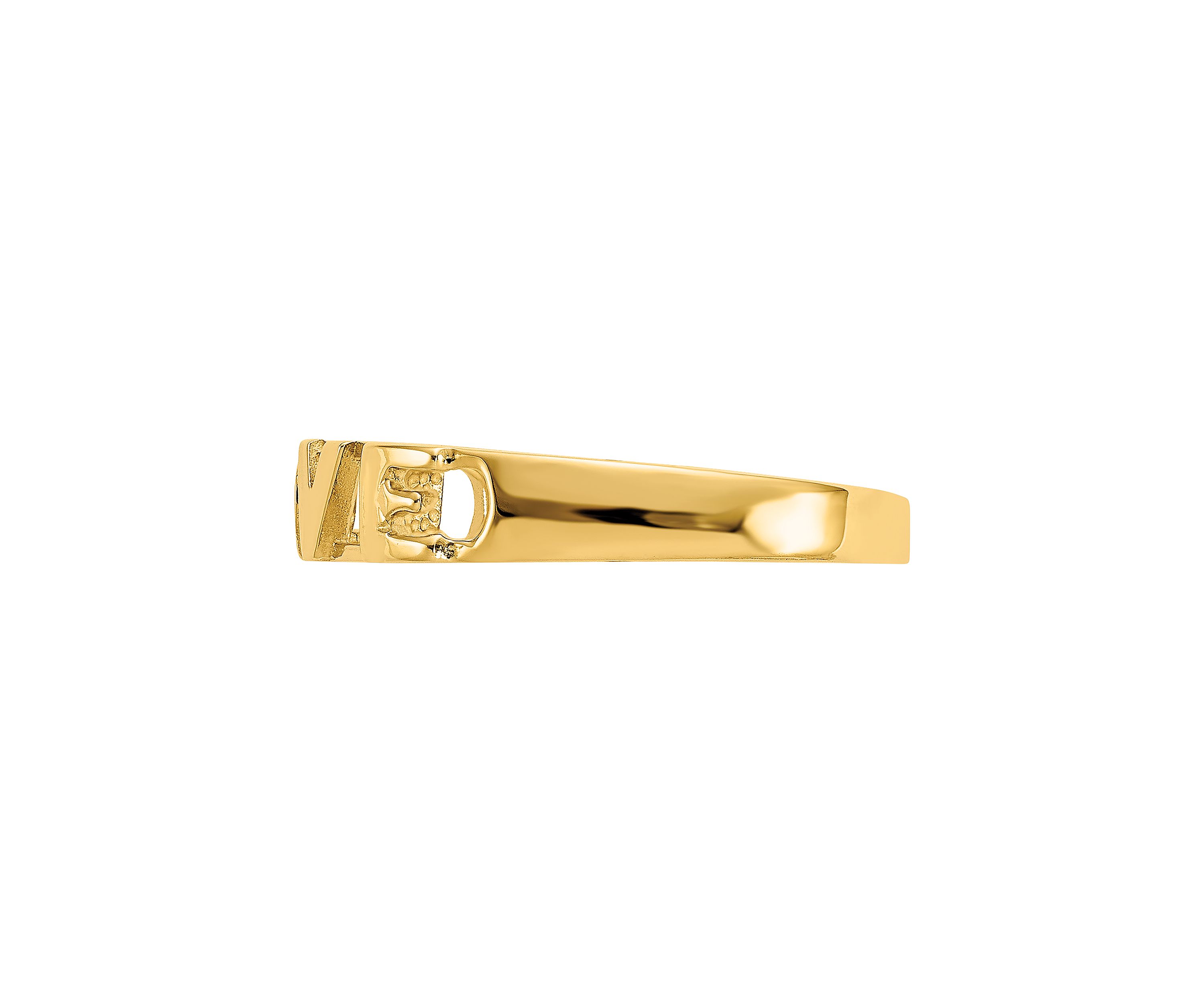 14K Yellow Gold Love Ring