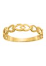 14K Yellow Gold Heart Ring