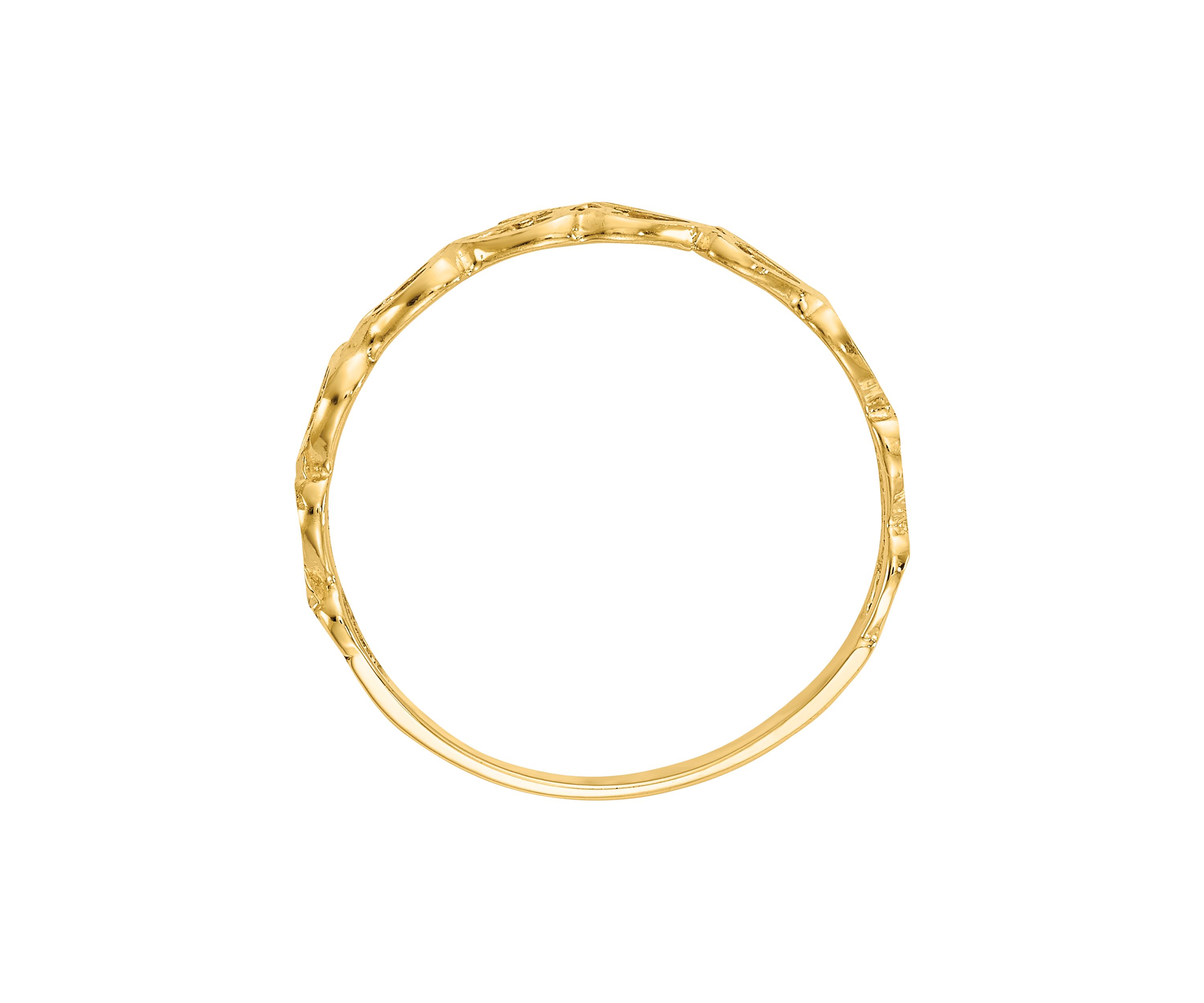 14K Yellow Gold Heart Ring