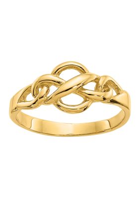 Belk & Co 14K Yellow Gold Free Form Knot Ring