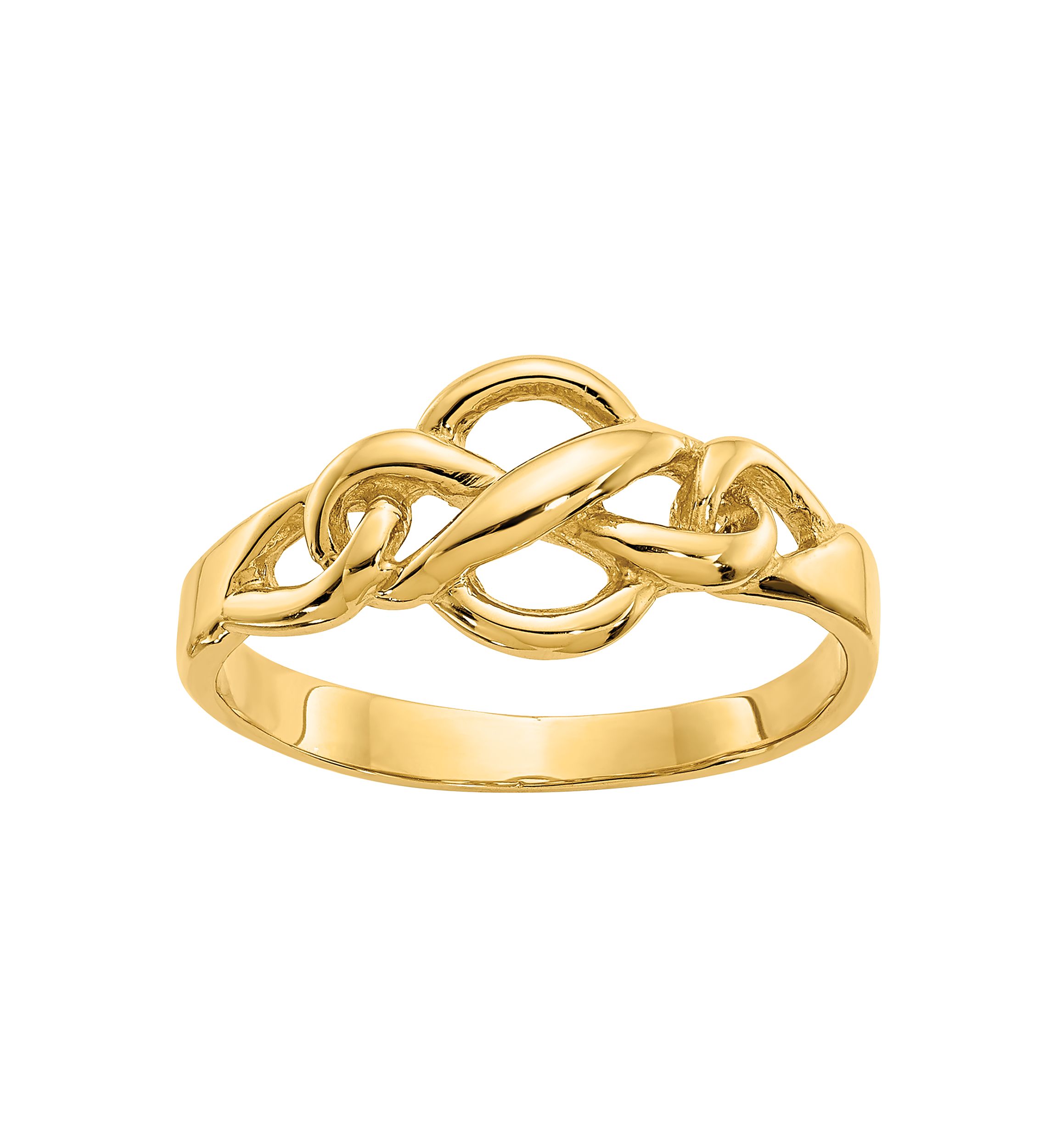 14K Yellow Gold Free Form Knot Ring