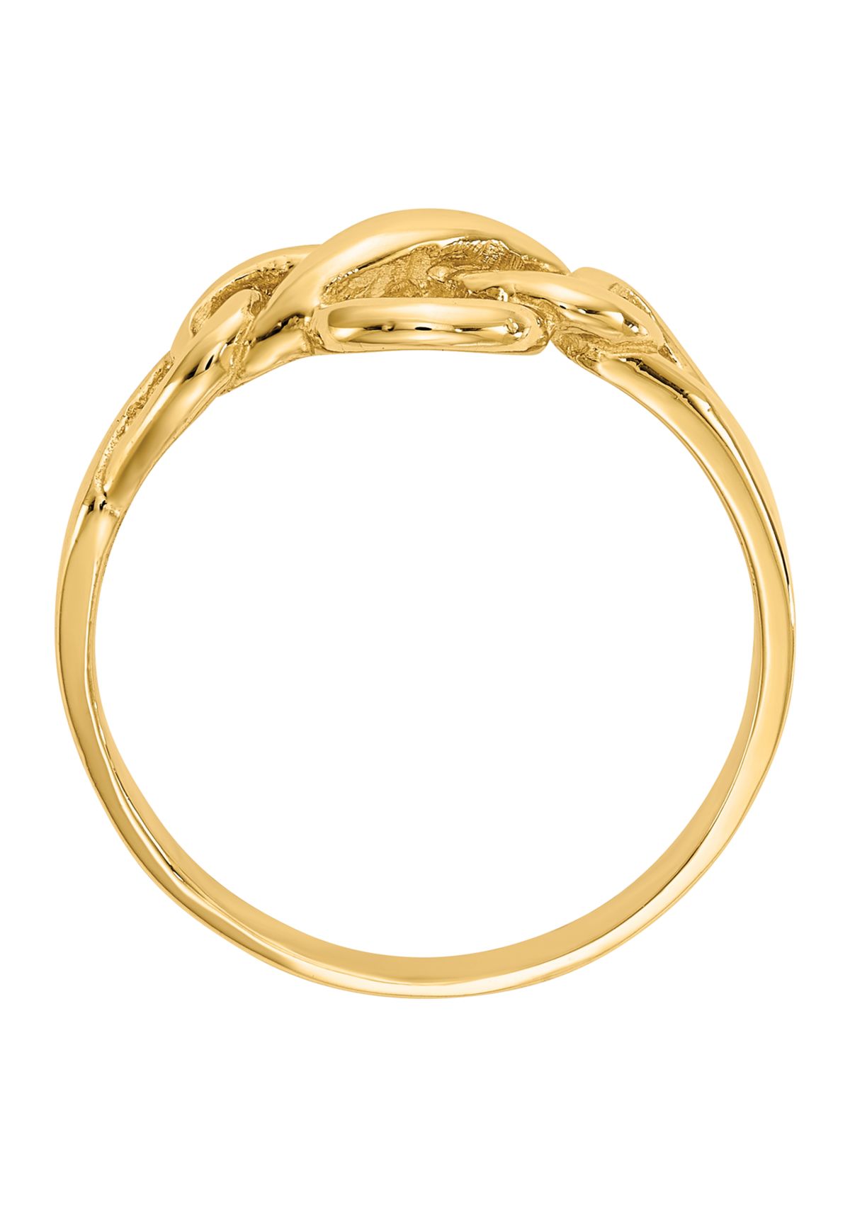 14K Yellow Gold Free Form Knot Ring