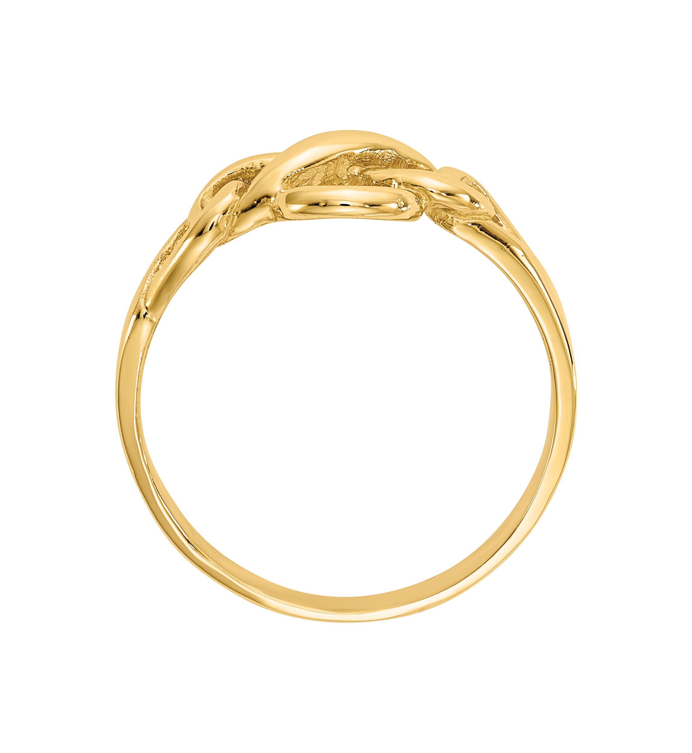 14K Yellow Gold Free Form Knot Ring