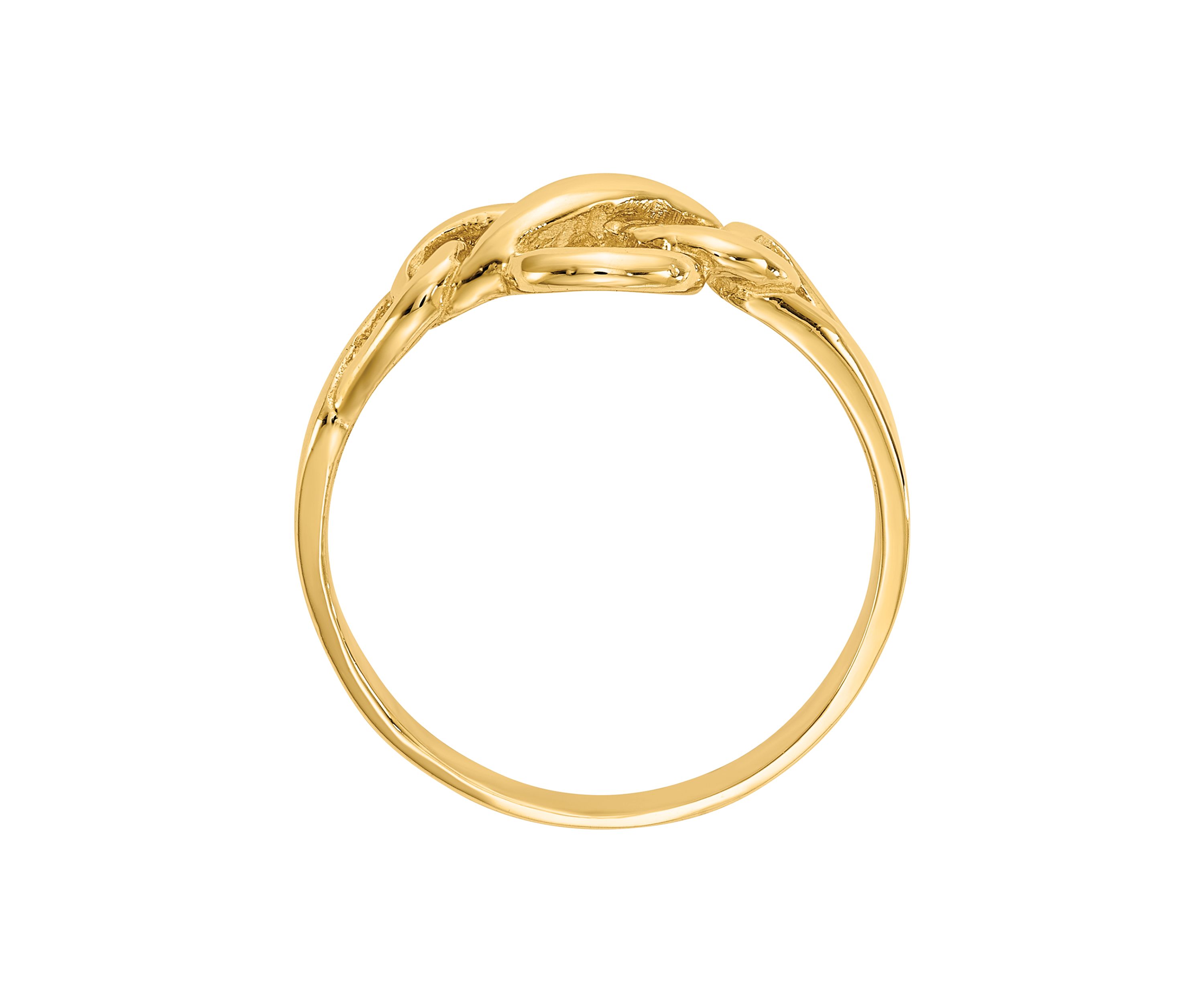 14K Yellow Gold Free Form Knot Ring