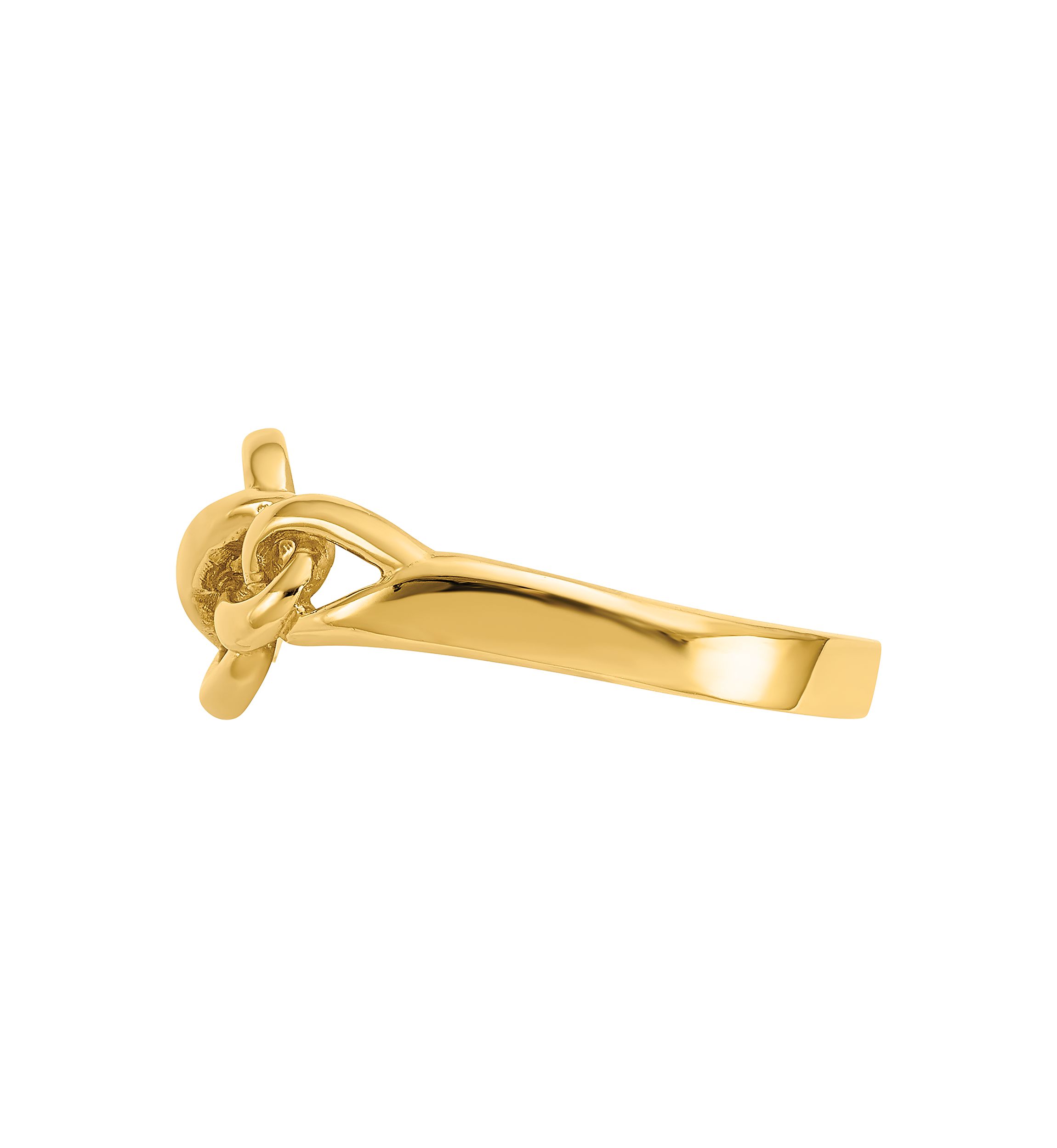 14K Yellow Gold Free Form Knot Ring