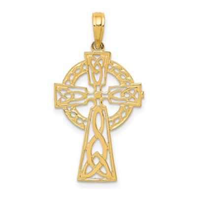 Belk & Co 14K Yellow Gold Polished Celtic Cross Pendant