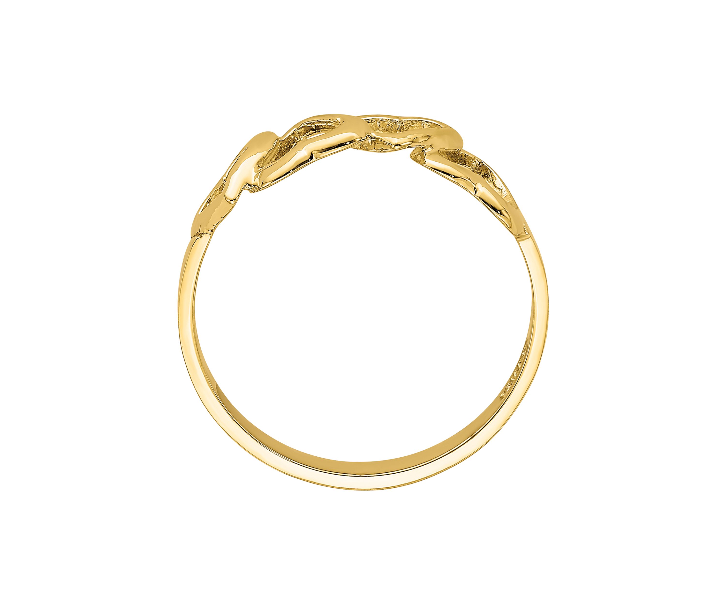 14K Yellow Gold Polished Heart Ring
