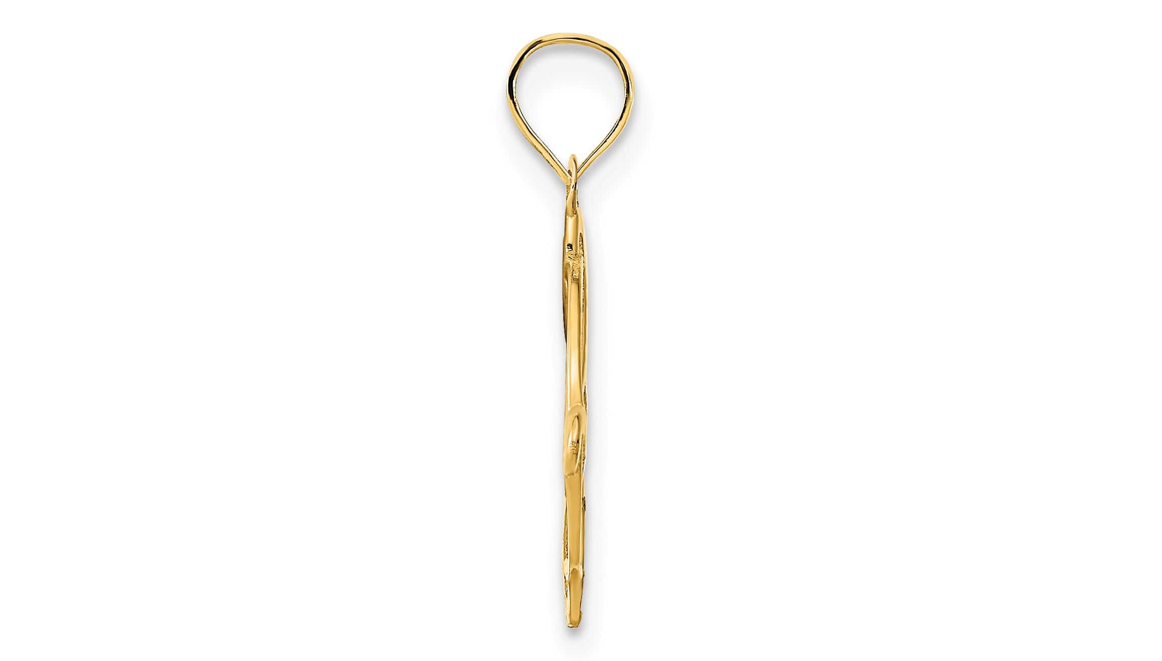 14K Yellow Gold Fancy Design Pendant