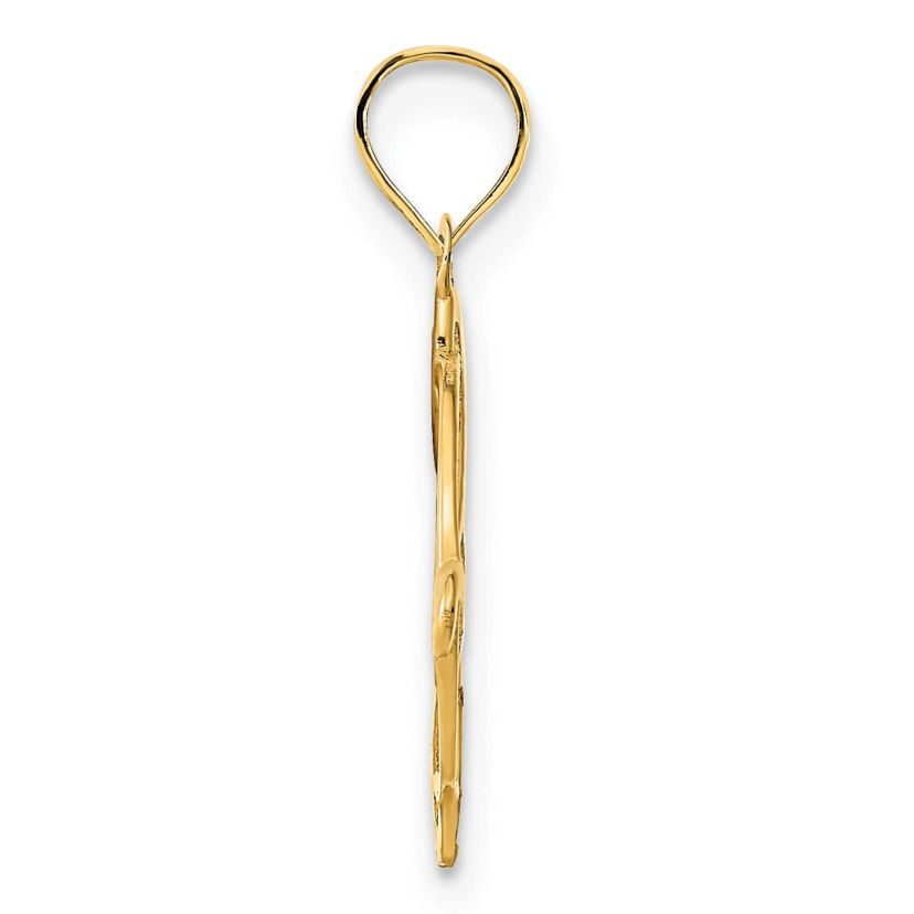 14K Yellow Gold Fancy Design Pendant