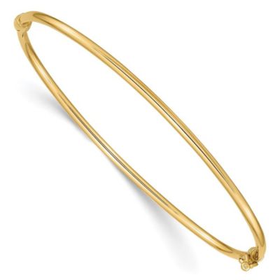 Belk & Co 14K Yellow Gold Hinged Bangle Bracelet