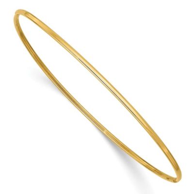 Belk & Co 14K Yellow Gold 1.5mm Polished Slip-on Bangle Bracelet