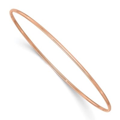 Belk & Co 14K Rose Gold 1.5mm Polished Slip-on Bangle Bracelet