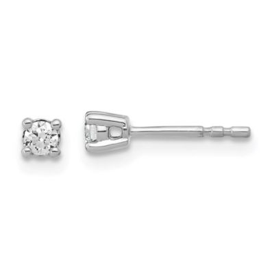 Belk & Co Lab Created 1/7 ct. t.w. Lab Grown Diamond 4 Prong Earrings in 14K White Gold