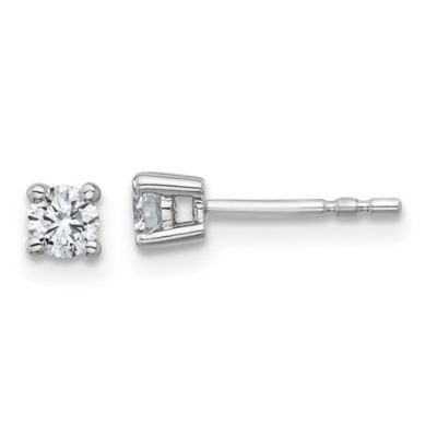 Belk & Co Lab Created 3/8 ct. t.w. Lab Grown Diamond 4 Prong Earrings in 14K White Gold