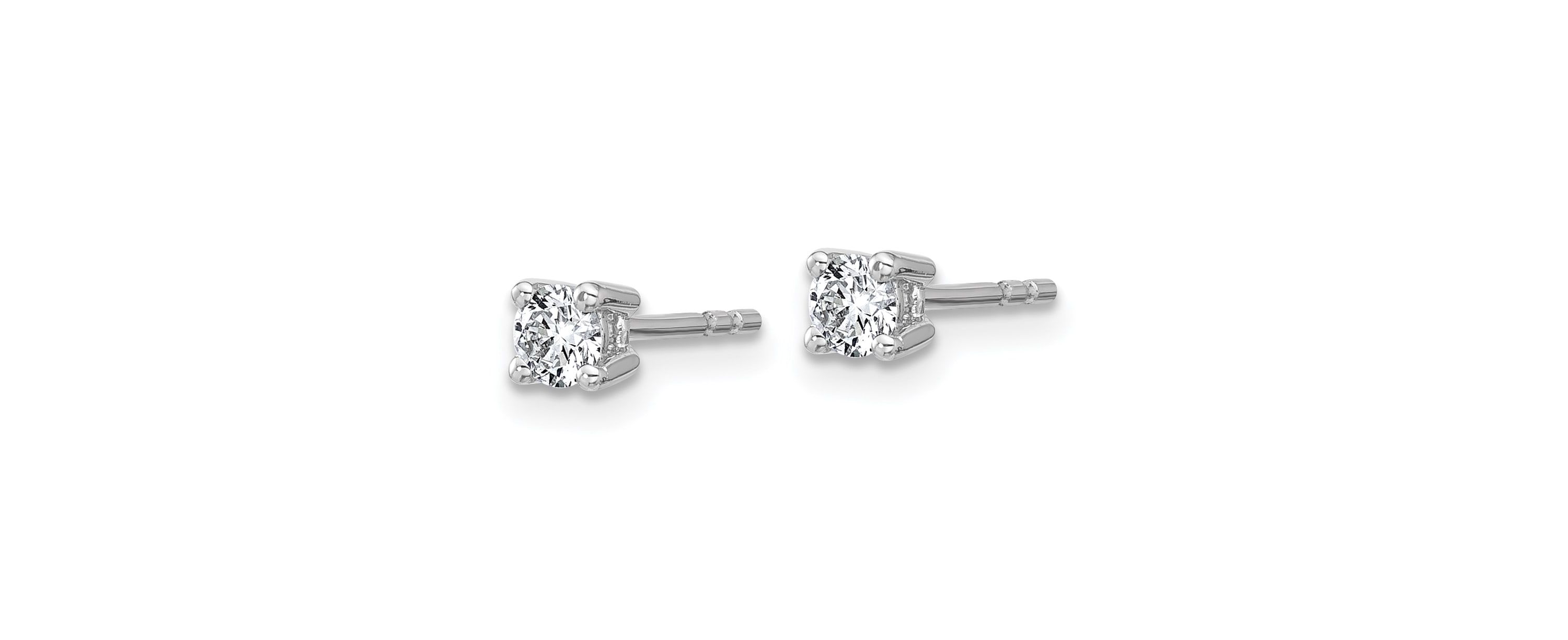 Lab Created 3/8 ct. t.w. Lab Grown Diamond 4 Prong Earrings in 14K White Gold