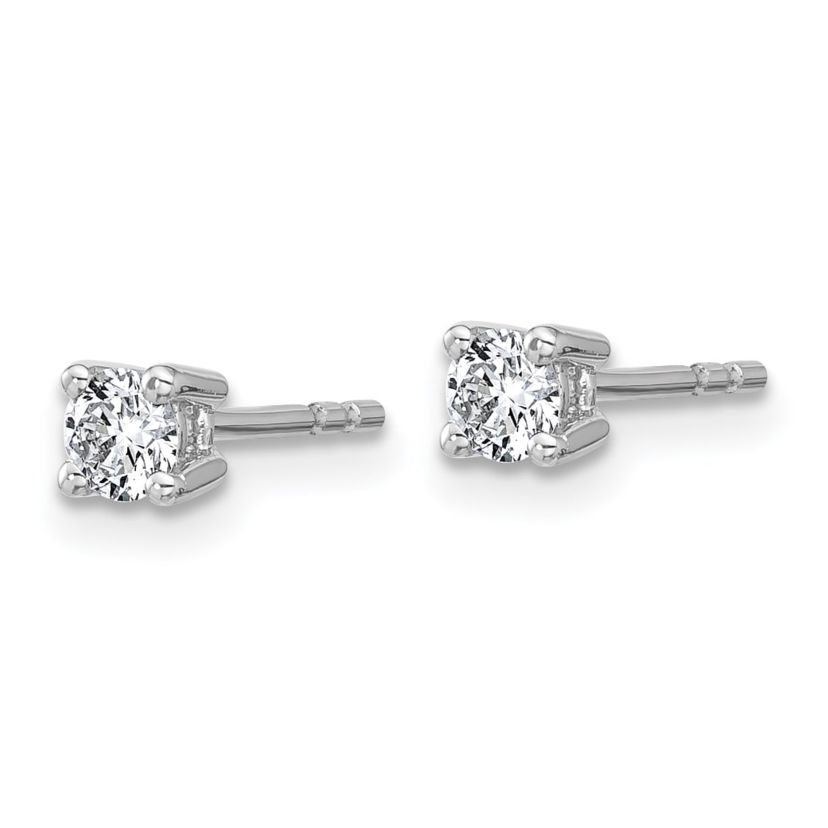 Lab Created 3/8 ct. t.w. Lab Grown Diamond 4 Prong Earrings in 14K White Gold
