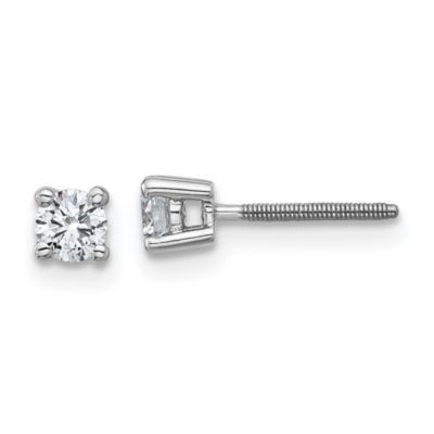 Belk & Co Lab Created 1/3 ct. t.w. Lab Grown Diamond 4 Prong Earrings in 14K White Gold