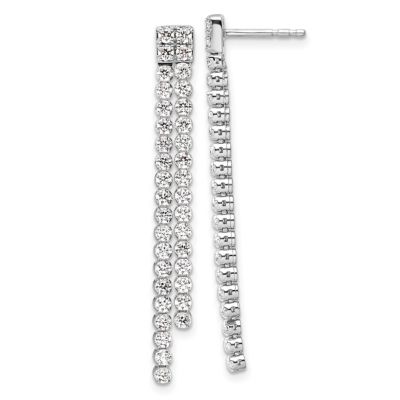 Belk & Co Lab Created 1.85 ct. t.w. Lab Grown Diamond Post Dangle Earrings in 14K White Gold
