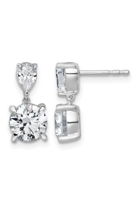 Belk & Co Lab Created 3 ct. t.w. Lab Grown Diamond VS+ F+ Dangle Earrings in 14K Gold