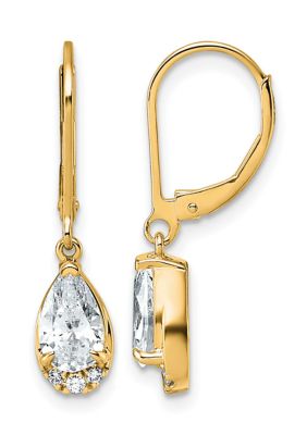 Belk & Co Lab Created 1.76 ct. t.w. Lab Grown Diamond VS+ F+ Dangle Earrings in 14K Gold