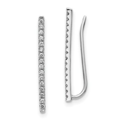 Belk & Co 1/4 ct. t.w. Diamond Fancy Earrings in 14K White Gold