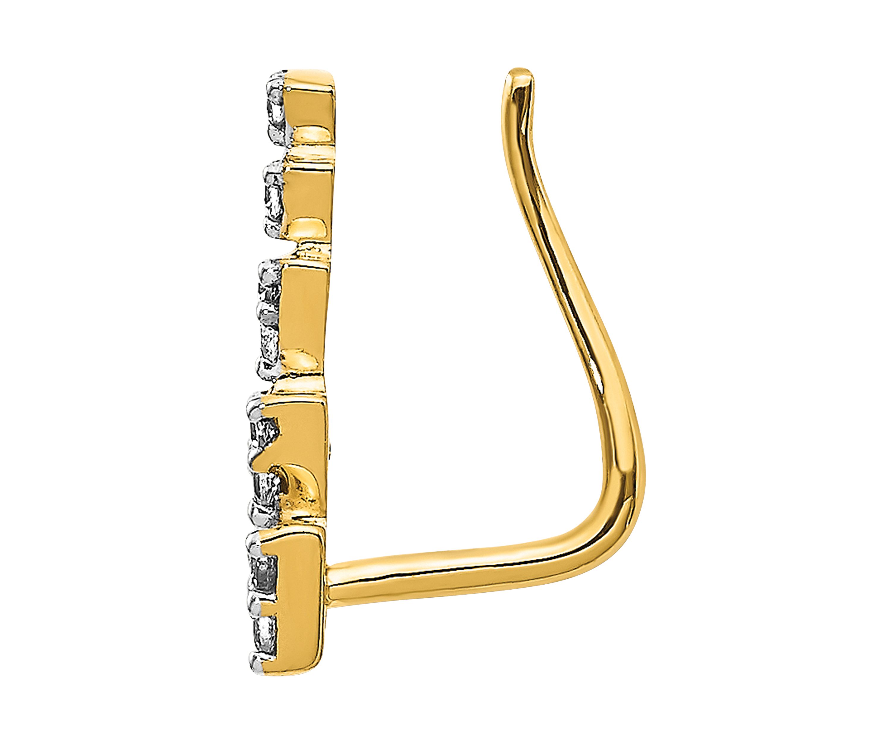 1/8 ct. t.w. Diamond Earrings in 14K Yellow Gold