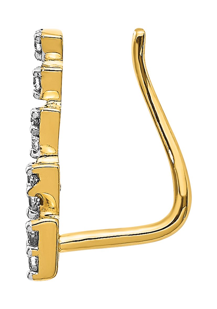 1/8 ct. t.w. Diamond Earrings in 14K Yellow Gold
