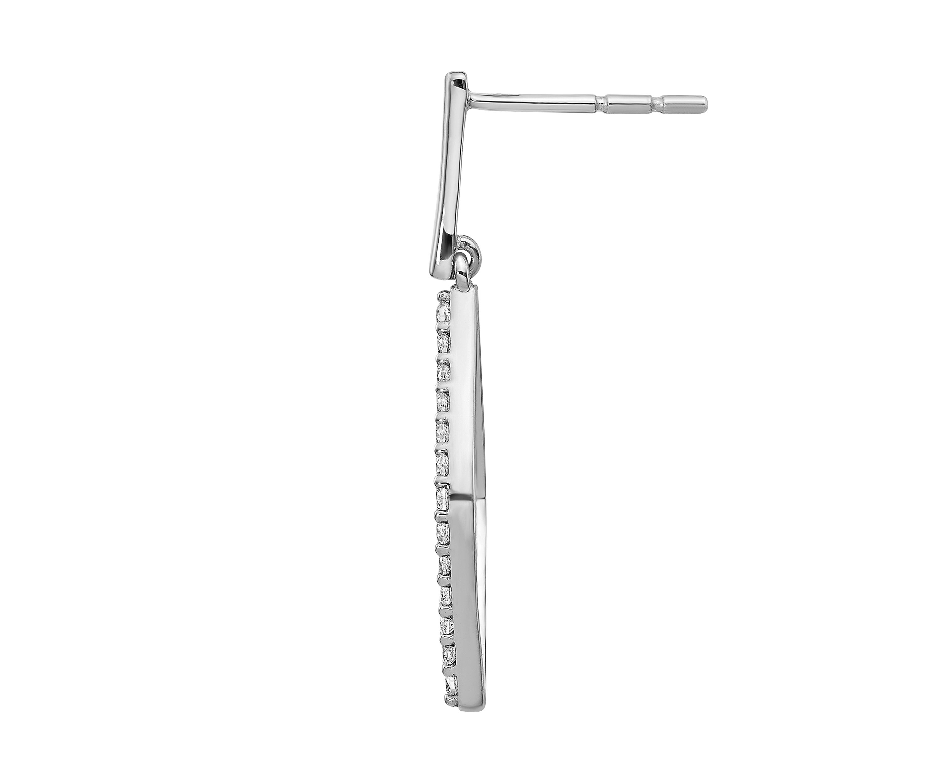 1/2 ct. t.w. Lab Grown Diamond Fancy Dangle Earrings in 14K White Gold