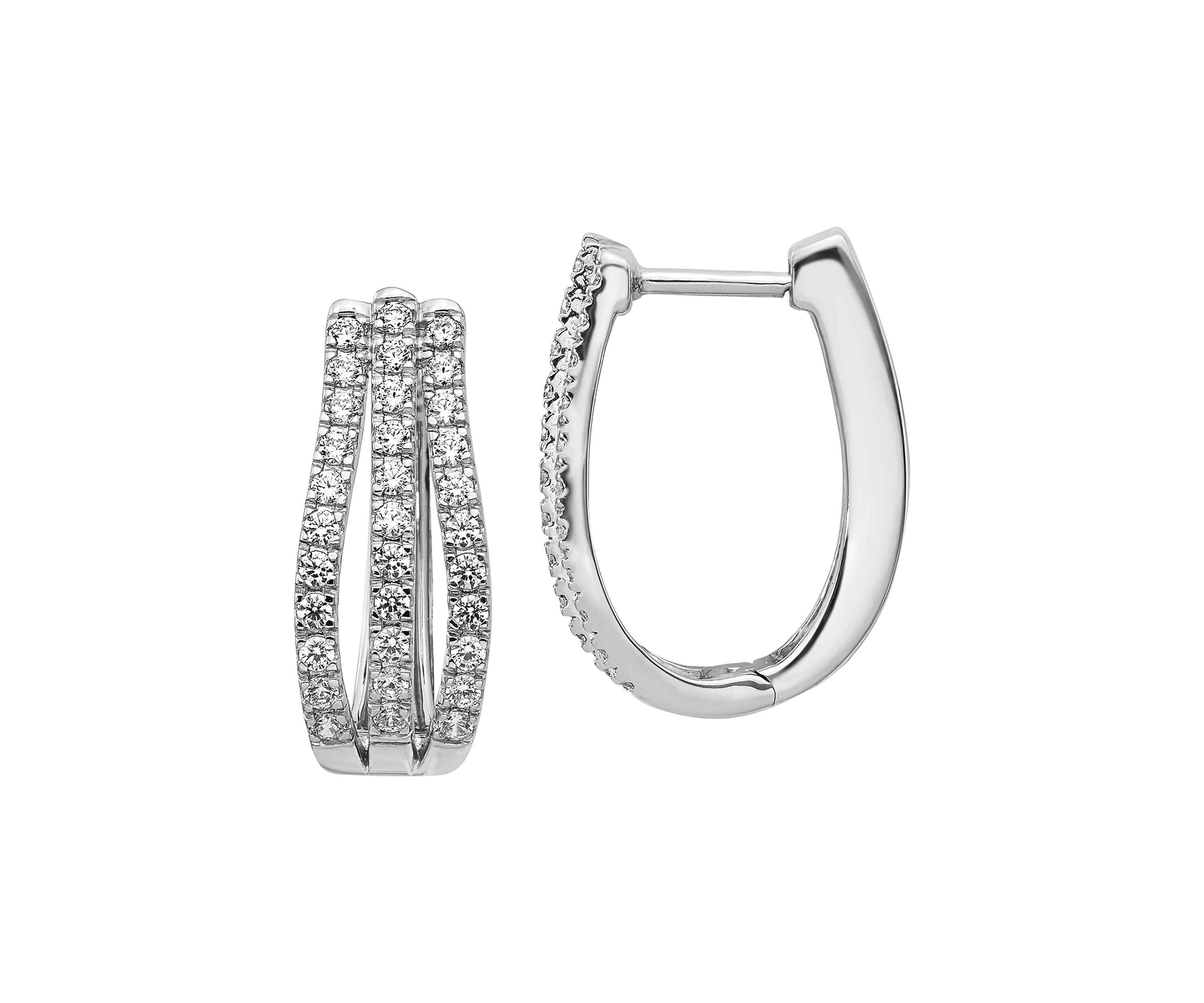 1 ct. t.w. Lab Grown Diamond Earrings in 14K White Gold