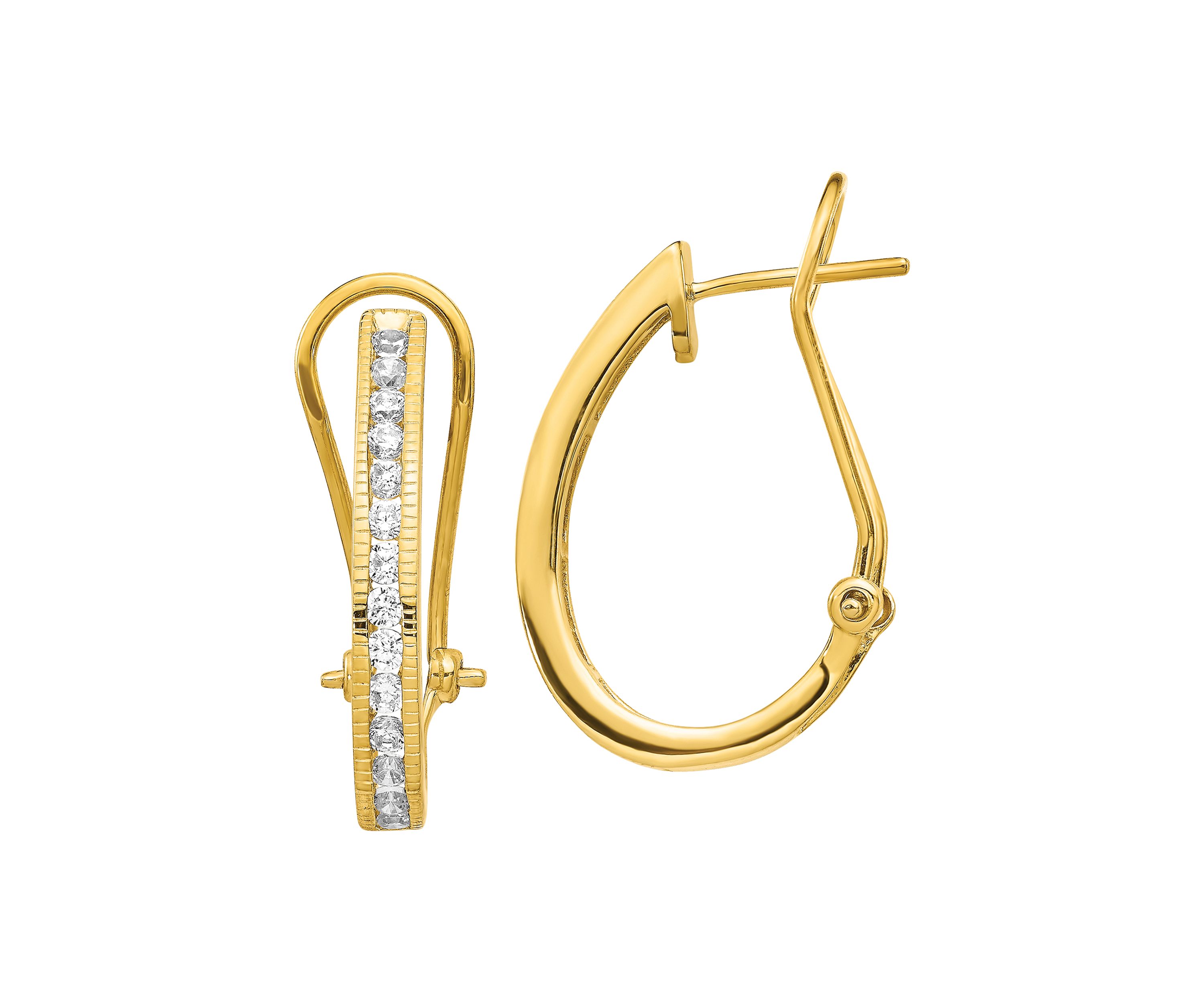 1 ct. t.w. Lab Grown Diamond Earrings in 14K Yellow Gold