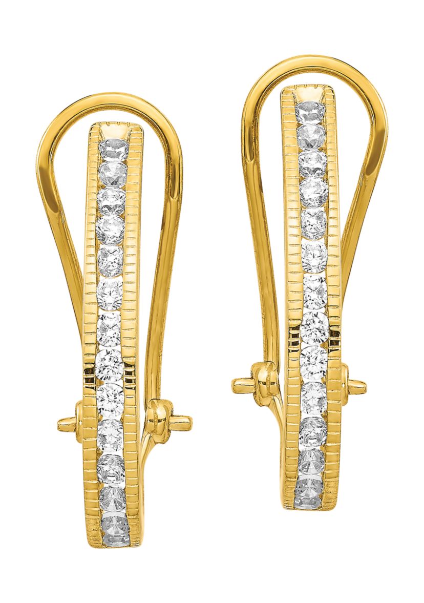 1 ct. t.w. Lab Grown Diamond Earrings in 14K Yellow Gold