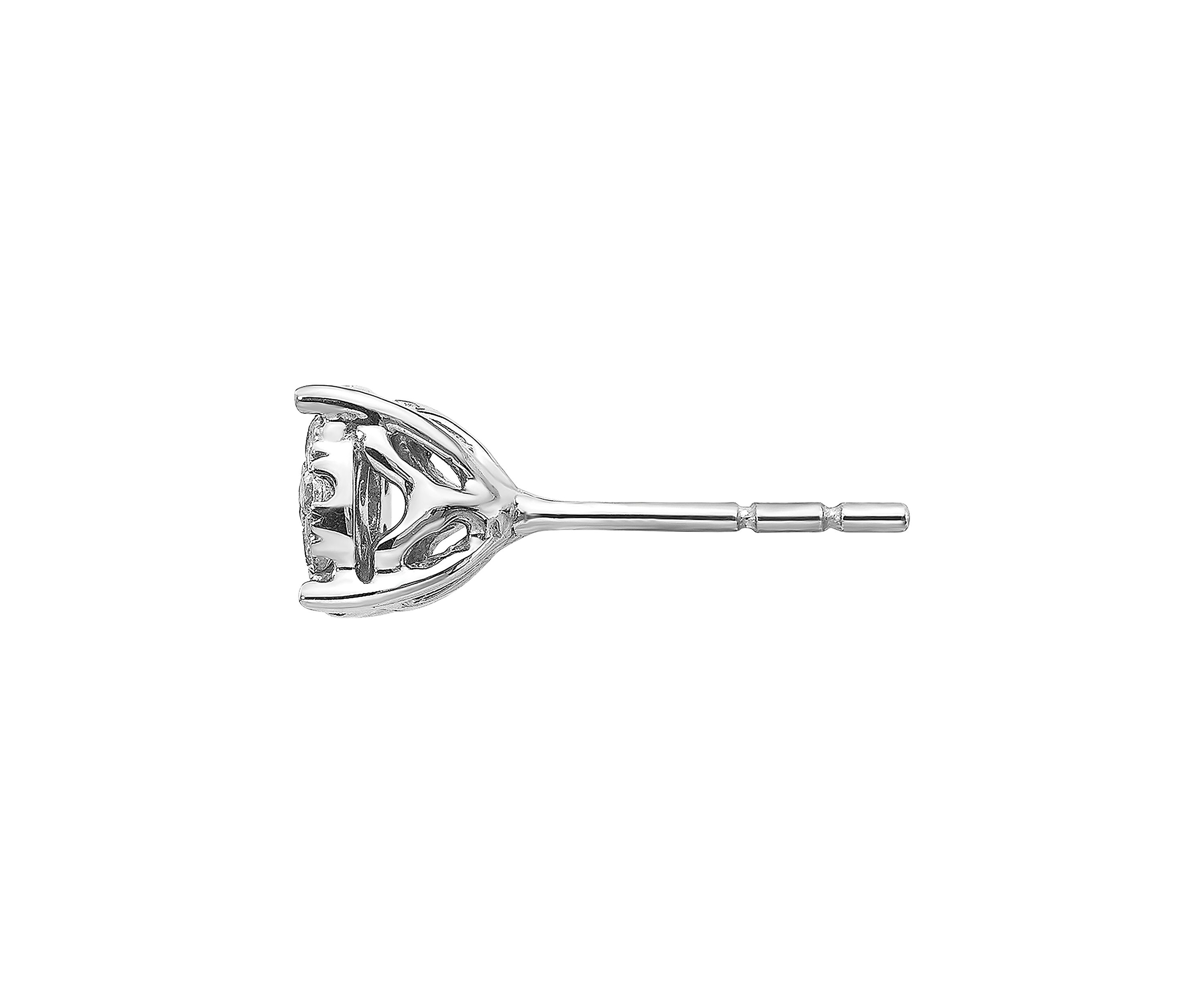 1/2 ct. t.w. Lab Grown Diamond Earrings in 14K White Gold