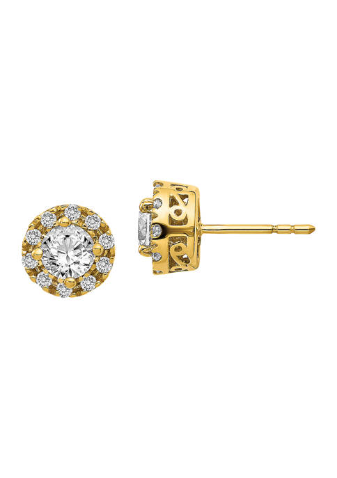 1.04 ct. t.w. Lab Grown Diamond Earrings in 14K Yellow Gold