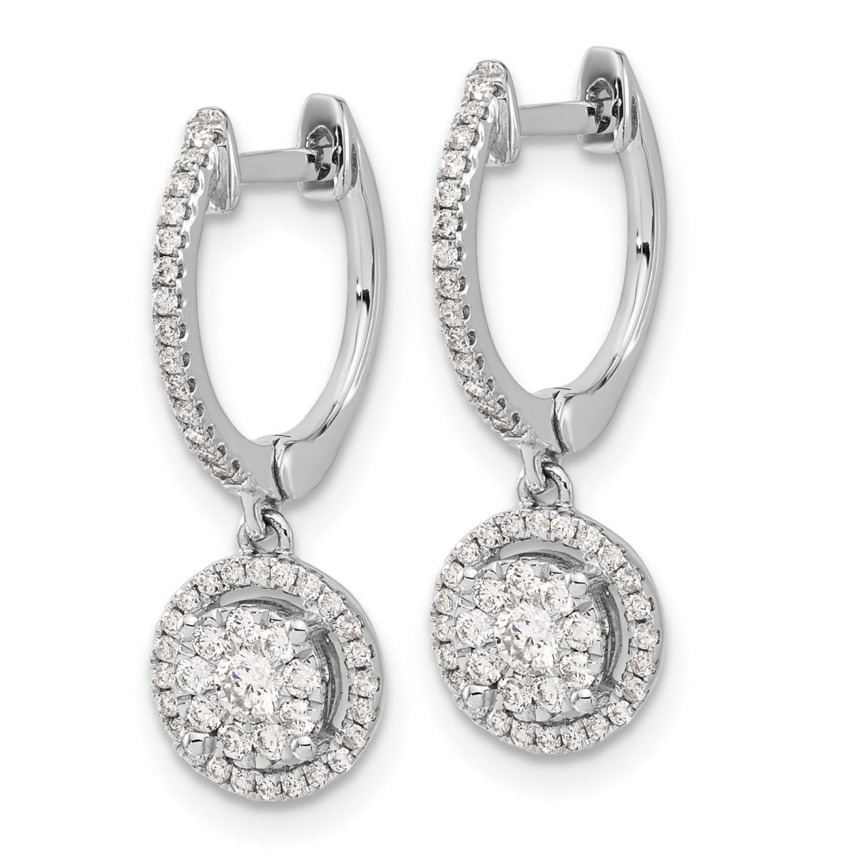 Lab Created 1/2 ct. t.w. Diamond Dangle Earrings in 14K White Gold